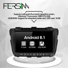 Fersinny Z13SLT8060 Android 8.1 araba gps için kia Sorento 2013 2014 dvd araç dvd oynatıcı gps oynatıcı 2 din araba stereo çalar gps naviigation(China)