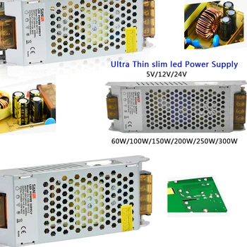 Led strip Driver transformer AC110-240V to DC12V 24V Ultra Thin led light Power Supply 60W/100W/150W/200W/250W/300W
Led strip Driver transformer AC110-240V to DC12V 24V Ultra Thin led light Power Supply 60W/100W/150W/200W/250W/300W
