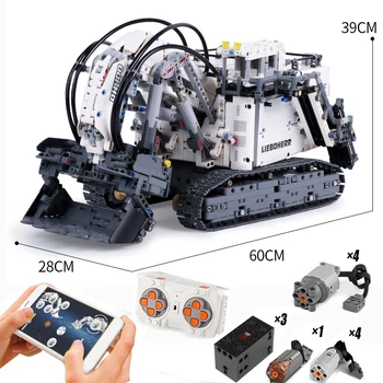 Technic rc motor Excavator car Model Building Blocks Terex RH400 Mining Excavator R9800 Motor Bricks technic fit 42100 Toy child
Technic rc motor Excavator car Model Building Blocks Terex RH400 Mining Excavator R9800 Motor Bricks technic fit 42100 Toy child