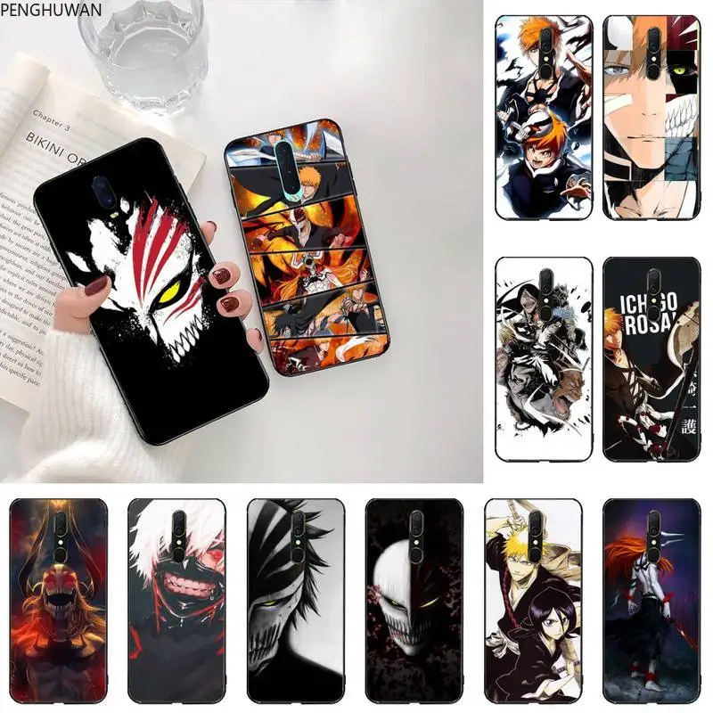 Блич Ичиго Куросаки Rukia Kuchiki DIY чехол для телефона с рисунком Oppo A5 A9 2020 Reno2 z Renoace 3pro