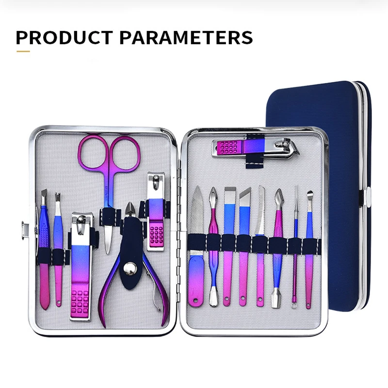 

Nail Clippers Sets High Precision Stainless Steel Nail Cutter Pedicure Kit Nail File Sharp Nail Scissors and Clipper SANA889