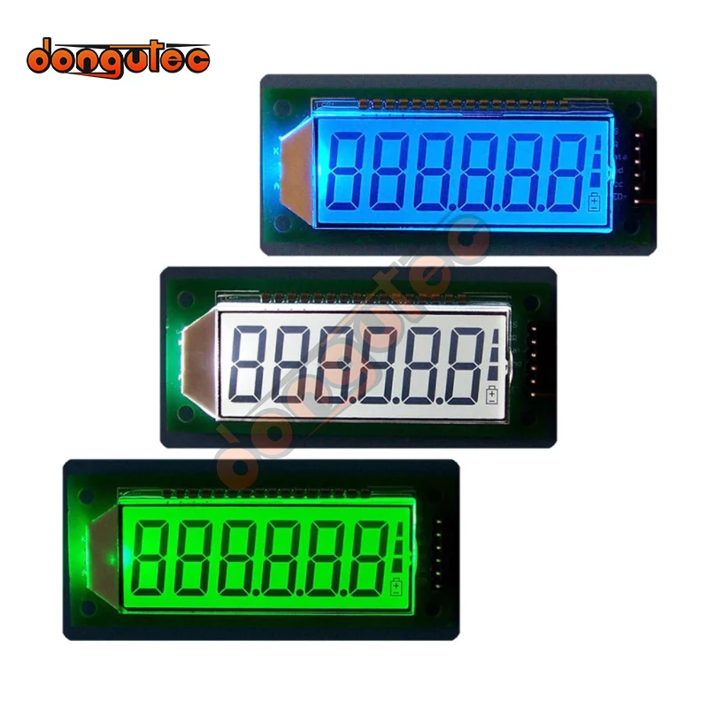 6-значный ЖК-модуль 8 8 888 дюйма, 7-сегментный цифровой модуль 5 В, панель экрана дисплея, встроенная подсветка контроллера HT1621
6-значный ЖК-модуль 8 8 888 дюйма, 7-сегментный цифровой модуль 5 В, панель экрана дисплея, встроенная подсветка контроллера HT1621