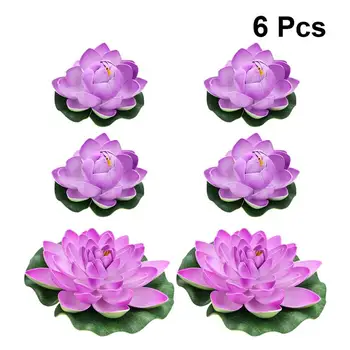 6PCS Simulation Lotus Lilies Decor Artificial Plastic Water Lily Pond Fountain Decoration Water Landscaping Decoration for Pond
6PCS Simulation Lotus Lilies Decor Artificial Plastic Water Lily Pond Fountain Decoration Water Landscaping Decoration for Pond