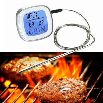 Digital Oven Thermometer Kitchen Food Cooking Meat BBQ Probe Thermometer With Timer Water Milk Temperature Cooking Tools
Digital Oven Thermometer Kitchen Food Cooking Meat BBQ Probe Thermometer With Timer Water Milk Temperature Cooking Tools