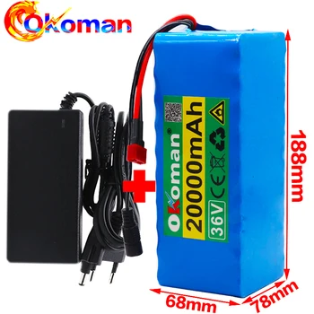 36V 10S4P 20Ah 500W high power battery 42V 20000mAh 18650 lithium battery pack Ebike electric bicycle bicycle with BMS + charger
36V 10S4P 20Ah 500W high power battery 42V 20000mAh 18650 lithium battery pack Ebike electric bicycle bicycle with BMS + charger