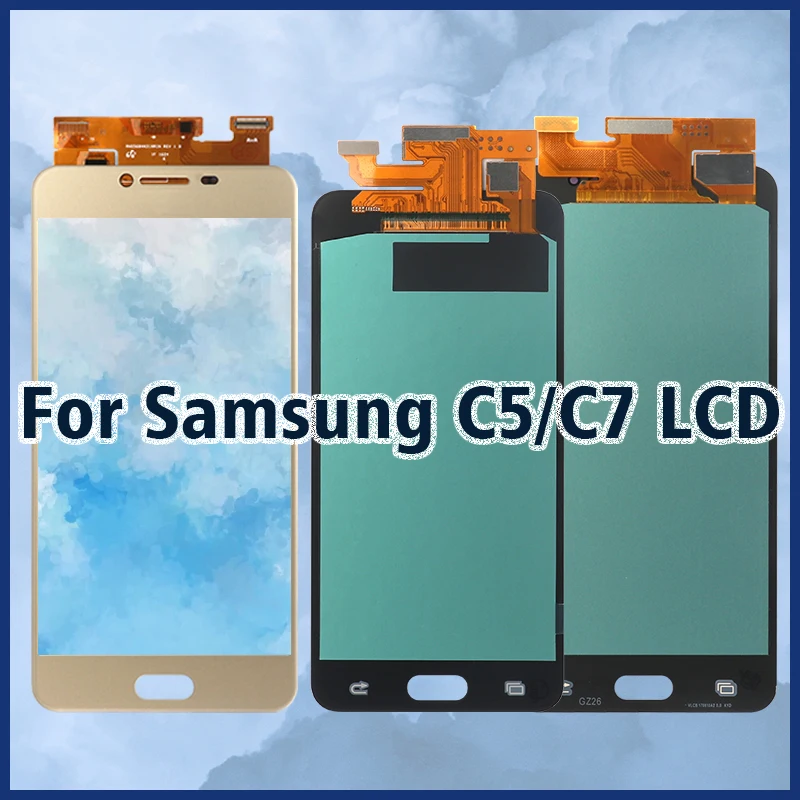 OLED Quality For Samsung Galaxy C5/C7 LCD Display With Touch Screen Assembly Replacement Parts No Dead Pixel 100% Tested
OLED Quality For Samsung Galaxy C5/C7 LCD Display With Touch Screen Assembly Replacement Parts No Dead Pixel 100% Tested