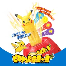 

Takara Tomy Pokemon Party Pikachu Bucket Game Children Funny Family Jumping Pikachu Sword Tricky Toy Barrel Table Game