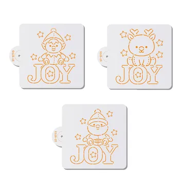 Joy Christmas Series Cartoon Cookies Stencil Coffee Stencils Plastic Drawing Cake Stencil Template Cake Decorating Tool Bakeware
Joy Christmas Series Cartoon Cookies Stencil Coffee Stencils Plastic Drawing Cake Stencil Template Cake Decorating Tool Bakeware
