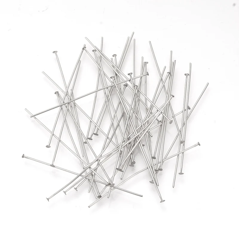 100pcs 40/50mm 304 Stainless Steel Head Pins Stainless Steel Color Craft Pins Needle Sewing Tools
100pcs 40/50mm 304 Stainless Steel Head Pins Stainless Steel Color Craft Pins Needle Sewing Tools
