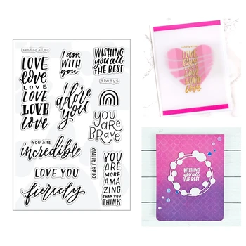 2020 New Metal Cutting Dies and Clear Stamps Scrapbooking Love words Embossing Frames Card For Craft Supplies Paper Making Set
2020 New Metal Cutting Dies and Clear Stamps Scrapbooking Love words Embossing Frames Card For Craft Supplies Paper Making Set