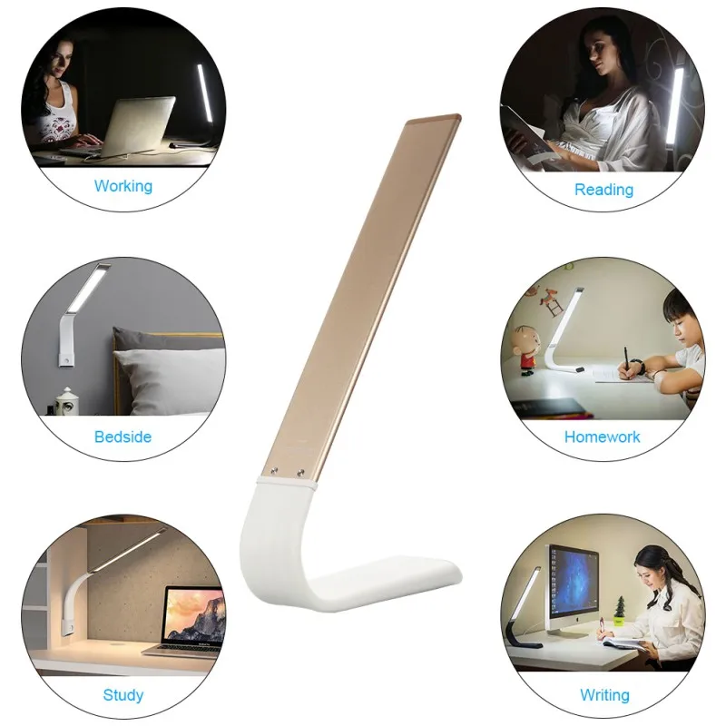 6W Rechargeable LED Desk Lamp Adjustable Brightness Eye Protection Reading Light 6 Levels Of Brightness Table Bedside LED Lamp
6W Rechargeable LED Desk Lamp Adjustable Brightness Eye Protection Reading Light 6 Levels Of Brightness Table Bedside LED Lamp