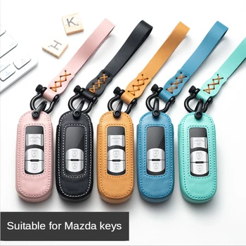 Leather Key Case for Car for Mazda 2 3 6 MX5 CX-3 Cx3 CX-5 2020 Smart Key Cover Fob Keychain Key Chain Ring Holder Accessories
Leather Key Case for Car for Mazda 2 3 6 MX5 CX-3 Cx3 CX-5 2020 Smart Key Cover Fob Keychain Key Chain Ring Holder Accessories