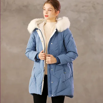 Down Jacket Women Warm Parkas Femal Outwear Long 2020 New Simple Hooded Loose Thickened Hat Winter Coat Tops Blouses
Down Jacket Women Warm Parkas Femal Outwear Long 2020 New Simple Hooded Loose Thickened Hat Winter Coat Tops Blouses