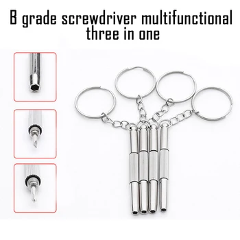 3 in1 Eyeglass Screwdriver Mini Hand Tools Cellphone Sunglass Watch Repair Screwdriver Tool Kit with Keychain New
3 in1 Eyeglass Screwdriver Mini Hand Tools Cellphone Sunglass Watch Repair Screwdriver Tool Kit with Keychain New