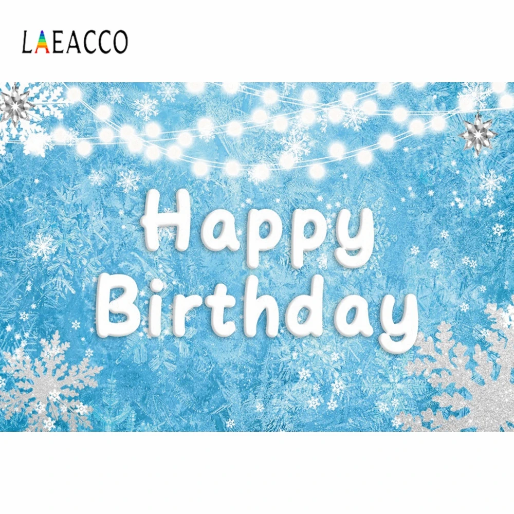 Laeacco Happy Birthday Silver Snowflake Theme Blue Photo Background Customized Vinyl Photographic Photography Backdrop Studio
Laeacco Happy Birthday Silver Snowflake Theme Blue Photo Background Customized Vinyl Photographic Photography Backdrop Studio