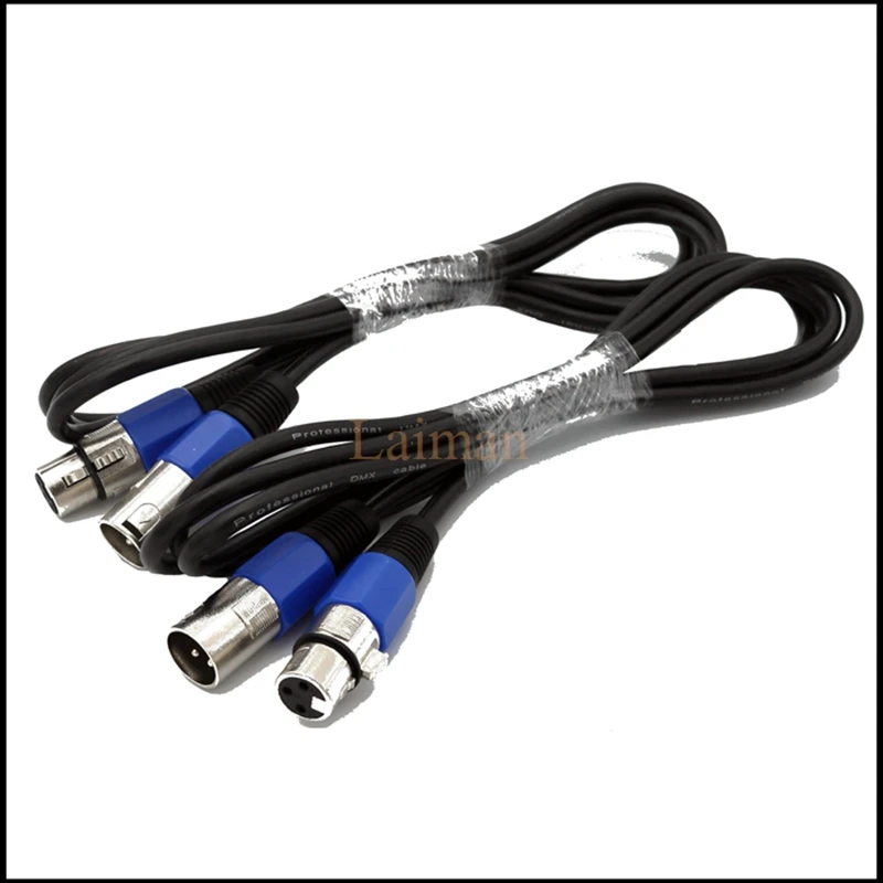 Высококачественный Кабель dmx 512 длиной 2 м 1 шт. кабель 3-контактный истинный Dmx