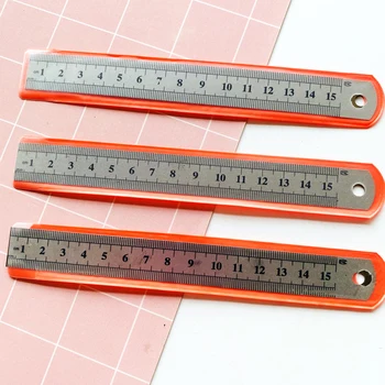 1PC Simple Metal Ruler Stainless Steel Straight Ruler Drawing Writing Measuring Ruler School Office Supply Student Stationery
1PC Simple Metal Ruler Stainless Steel Straight Ruler Drawing Writing Measuring Ruler School Office Supply Student Stationery