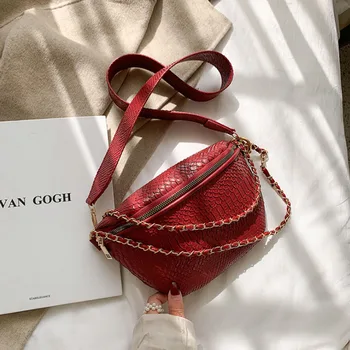2020 Spring and Summer New Trend Korean Fashion Wild Niche Design Portable Messenger Snakeskin Chain Shoulder Bag
2020 Spring and Summer New Trend Korean Fashion Wild Niche Design Portable Messenger Snakeskin Chain Shoulder Bag