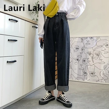 High Waist Straight Wide Leg Jeans Women Vintage Retro Loose Jeans Maxi Denim Pants Plus Size Boyfriend Mom Jeans Maxi 2019
High Waist Straight Wide Leg Jeans Women Vintage Retro Loose Jeans Maxi Denim Pants Plus Size Boyfriend Mom Jeans Maxi 2019