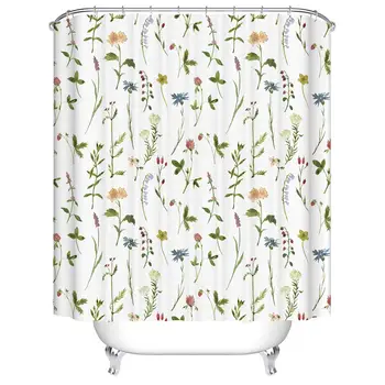 Watercolors Flowers Pattern Digital Print Shower Curtains for Bathroom Decor,Polyester Waterproof Fabric Bath Curtain with 12
Watercolors Flowers Pattern Digital Print Shower Curtains for Bathroom Decor,Polyester Waterproof Fabric Bath Curtain with 12