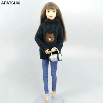 Winter Black Bear Long Sleeve Tops Sweater for Barbie Doll Outfits Clothing Clothes for 1:6 BJD Doll Accessories Gifts
Winter Black Bear Long Sleeve Tops Sweater for Barbie Doll Outfits Clothing Clothes for 1:6 BJD Doll Accessories Gifts