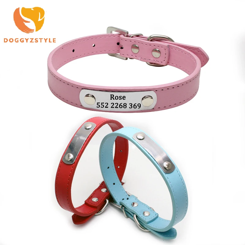 Personalized Dog Collar Custom PU Leather Dog Collar Engraved Name ID Tag for Small Medium Large Dogs Lead Dog Collar para Perro
Personalized Dog Collar Custom PU Leather Dog Collar Engraved Name ID Tag for Small Medium Large Dogs Lead Dog Collar para Perro