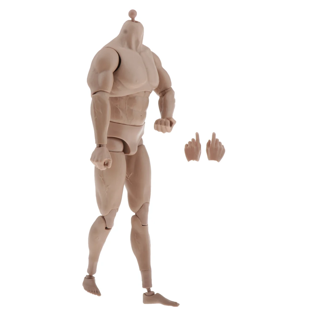 Male Figure Body, Muscular Man Doll Male Female Set PVC Movebale Action Figure Model for SHF (Height:28cm) Male Figure Body, Muscular Man Doll Male Female Set PVC Movebale Action Figure Model for SHF (Height:28cm)