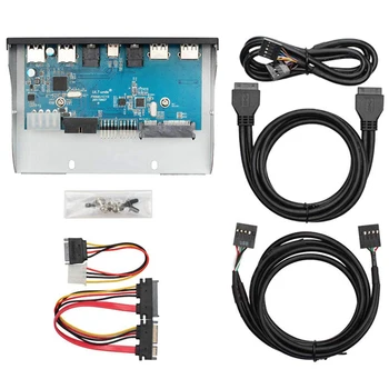 USB3.0 Front Panel Hub, Optical Drive 5.25Inch Panel Computer Expansion Board, 7 Ports Support Type-C, USB 3.0, USB 2.0
USB3.0 Front Panel Hub, Optical Drive 5.25Inch Panel Computer Expansion Board, 7 Ports Support Type-C, USB 3.0, USB 2.0