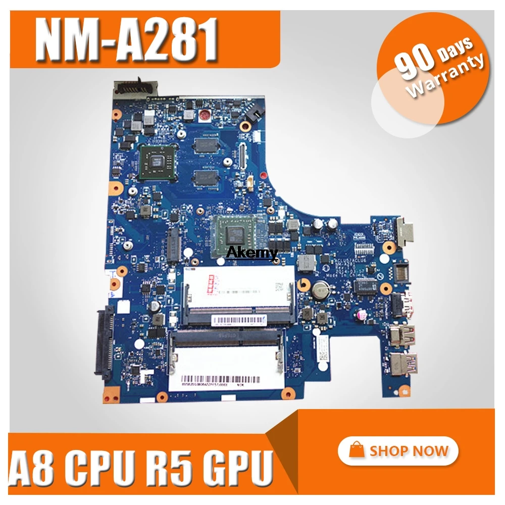 NM-A281 mainboard for Lenovo G50-45 ACLU5/ACLU6 laptop PC motherboard for amd A8-6410 CPU + R5 GPU 2GB video card 100% test OK
NM-A281 mainboard for Lenovo G50-45 ACLU5/ACLU6 laptop PC motherboard for amd A8-6410 CPU + R5 GPU 2GB video card 100% test OK