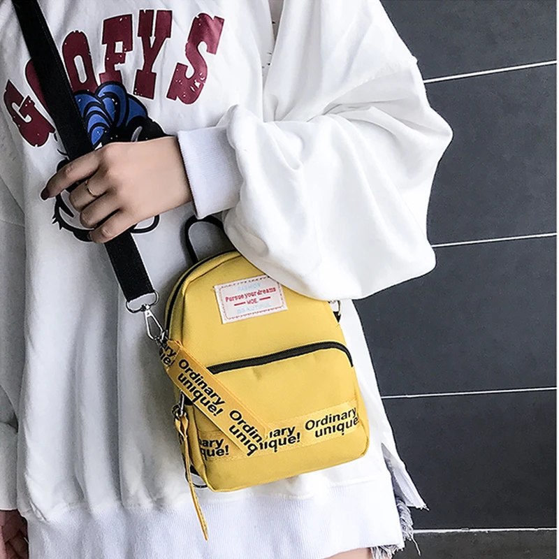 Фото Backpack Women Oxford Waterproof 2021 Fashion Brand Letter Small Square Bags High Quality For Teenager Girls Mini Bag | Багаж и сумки