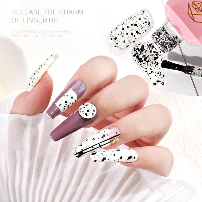 CHUNSHU 15ml Gel Nail Polish Eggshell Nail Arts Transparent Spot Nail Gel Hybrid Design Quail Egg Effect Varnishes For Nails Art
CHUNSHU 15ml Gel Nail Polish Eggshell Nail Arts Transparent Spot Nail Gel Hybrid Design Quail Egg Effect Varnishes For Nails Art