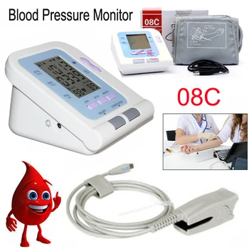 08C Portable Blood Pressure Monitor Upper Arm Digital Electronic Sphygmomanometer PR Pulse Meter Adult BP Cuff SPO2 Probe
08C Portable Blood Pressure Monitor Upper Arm Digital Electronic Sphygmomanometer PR Pulse Meter Adult BP Cuff SPO2 Probe