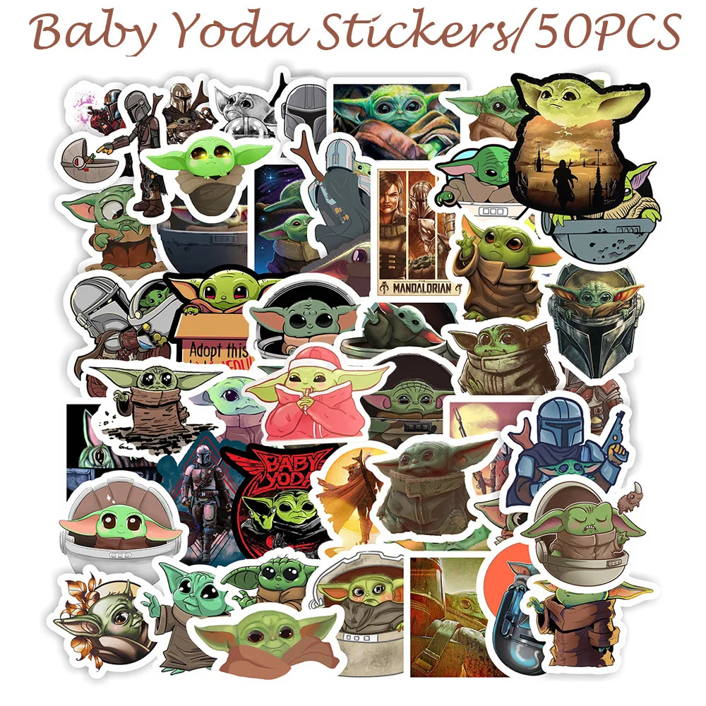 Baby Yoda Stickers 50pcs The Mandalorian Star Wars 9 Decal for Laptop Phone Case Water Bottle Car Cup Computer Wall kids gift
Baby Yoda Stickers 50pcs The Mandalorian Star Wars 9 Decal for Laptop Phone Case Water Bottle Car Cup Computer Wall kids gift