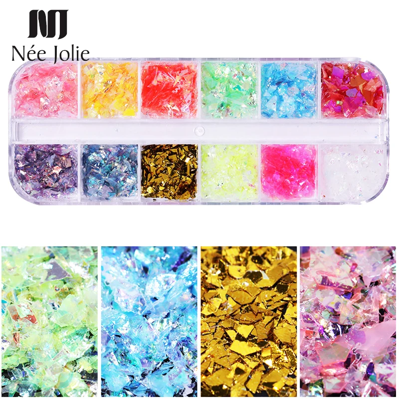 1 Box Candy Series Glass Paper Irregular Nail Flakies Shining Colorful Nail Paillette 3D NailSequins Nail Art Decorations
1 Box Candy Series Glass Paper Irregular Nail Flakies Shining Colorful Nail Paillette 3D NailSequins Nail Art Decorations