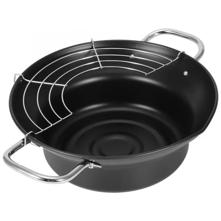Best Sell Cookware Mini Tempura Fryer Iron Pot Kitchen Deep Fry Pan with Oil Drip Drainer Rack Saucepan Fit all Airfryer
Best Sell Cookware Mini Tempura Fryer Iron Pot Kitchen Deep Fry Pan with Oil Drip Drainer Rack Saucepan Fit all Airfryer