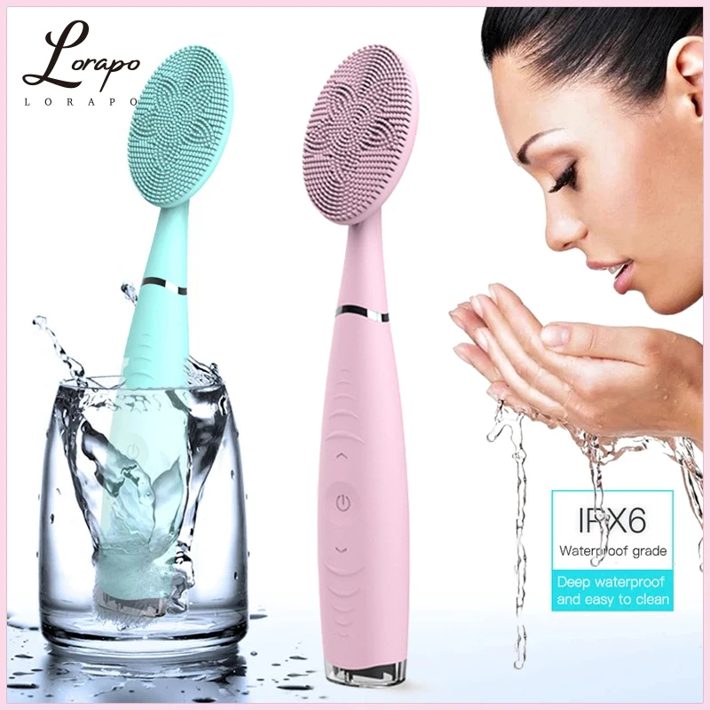Electric Cleansing Brush Silicone Pore Cleaner Facial Massage Facial Washing Brush to Remove Blackheads Portable Skin Care Tool
Electric Cleansing Brush Silicone Pore Cleaner Facial Massage Facial Washing Brush to Remove Blackheads Portable Skin Care Tool