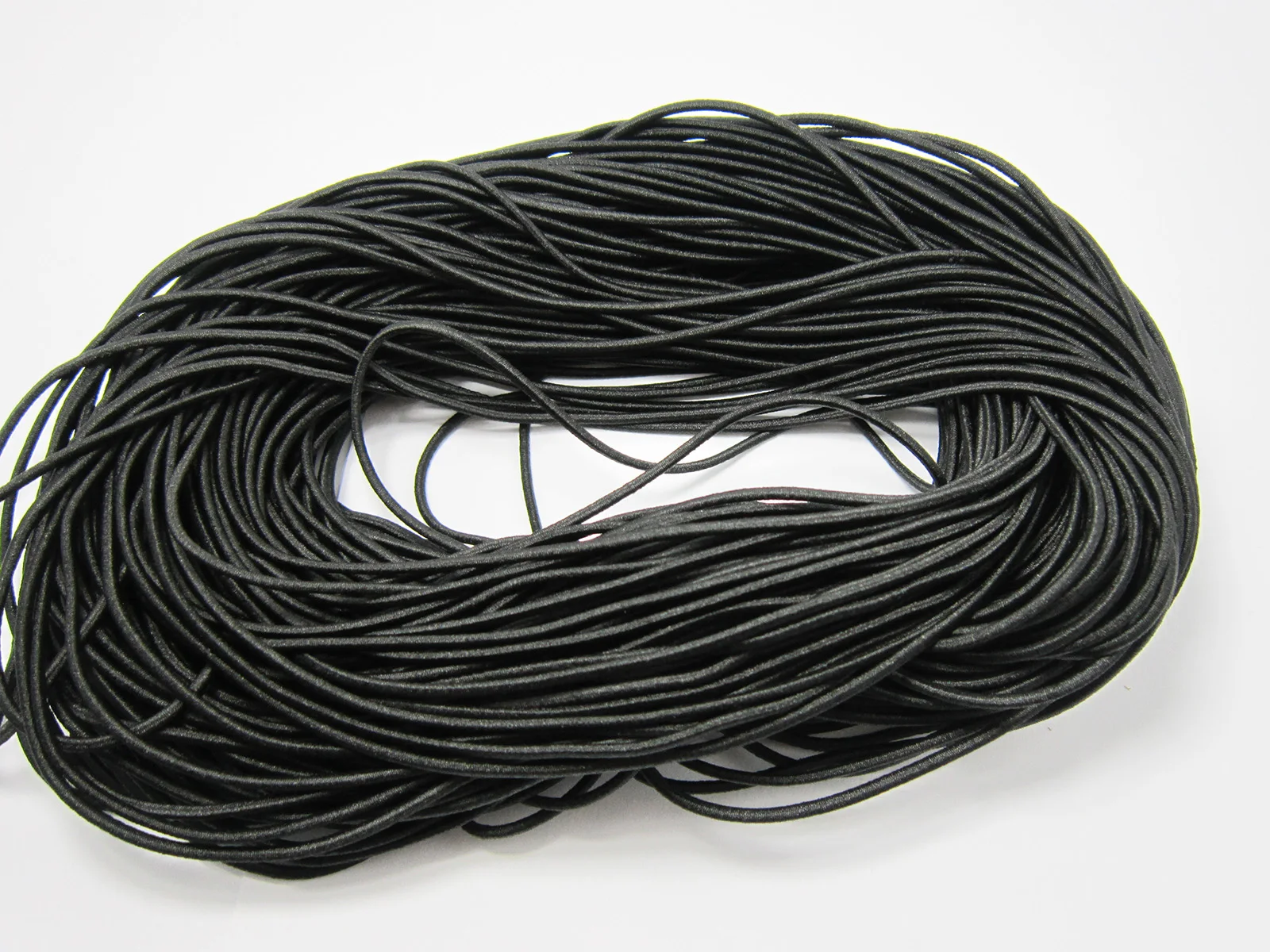 Stretch drawstring elastic cord 2mm White mask making cord Rubber core nylon cord
Stretch drawstring elastic cord 2mm White mask making cord Rubber core nylon cord