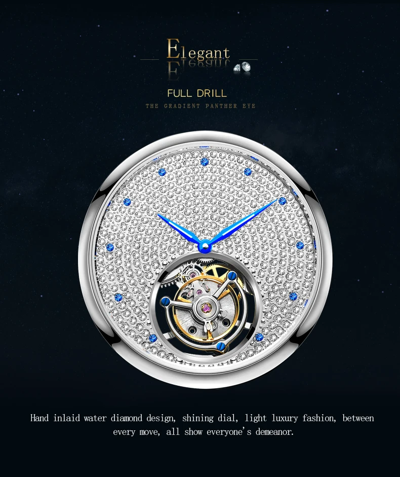 2021 Real Tourbillon Watch Men Automatic Mechanical Hollow Starry 2021 Real Tourbillon Watch Men Automatic Mechanical Hollow Starry