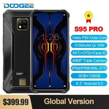 DOOGEE S95 Pro Modular IP68/IP69K Rugged Mobile Phone 6.3inch Display 5150mAh Helio P90 Octa Core 8GB 128GB 48MP Cam Android 9
DOOGEE S95 Pro Modular IP68/IP69K Rugged Mobile Phone 6.3inch Display 5150mAh Helio P90 Octa Core 8GB 128GB 48MP Cam Android 9