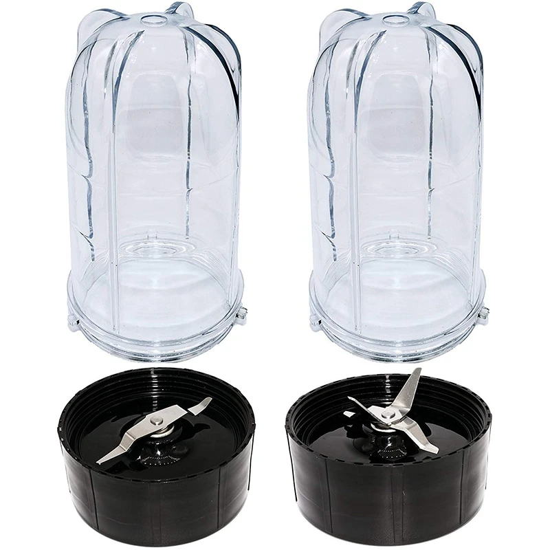2 Pack High Cup for Magic Juicer Accessories 250W Juicer Cup Combination Cross Blade and 1 Flat Blade
2 Pack High Cup for Magic Juicer Accessories 250W Juicer Cup Combination Cross Blade and 1 Flat Blade