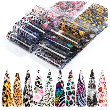 10 Pcs/Set Nail Foil Leopard Nail Transfer Foil Nails Art Stickers Decorations Nails Accessories DIY Nails decoration
10 Pcs/Set Nail Foil Leopard Nail Transfer Foil Nails Art Stickers Decorations Nails Accessories DIY Nails decoration