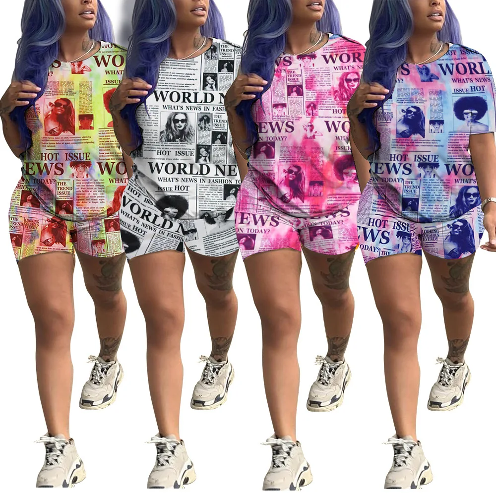 2 Piece Short Set Women Summer 2020 Paper Casual T Shirt and Short Set Conjunto Verano Mujer Matching Set Pantalon Corto Mujer
2 Piece Short Set Women Summer 2020 Paper Casual T Shirt and Short Set Conjunto Verano Mujer Matching Set Pantalon Corto Mujer