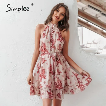 Simplee Sexy sleeveless women dress Solid ruffled sash buttons party summer dress Casual holiday ladies chiffon beach mini dress
Simplee Sexy sleeveless women dress Solid ruffled sash buttons party summer dress Casual holiday ladies chiffon beach mini dress