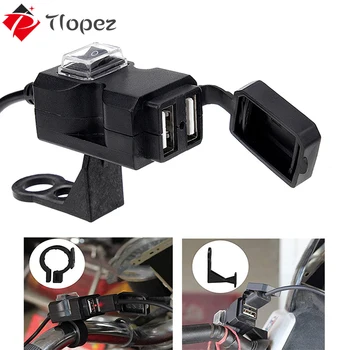 5V 2.1A Waterproof Dual USB Phone Charger Socket Motorcycle Handlebar Handle Bar Clamp Power Adapter Charger for Phones GPS D4
5V 2.1A Waterproof Dual USB Phone Charger Socket Motorcycle Handlebar Handle Bar Clamp Power Adapter Charger for Phones GPS D4
