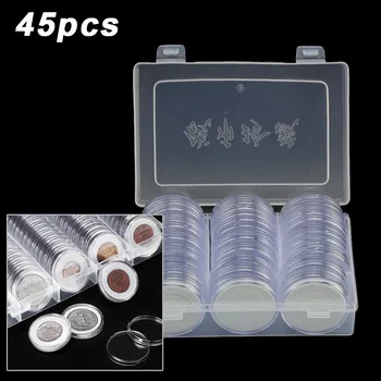 19MM~39Mm Coin Cases Capsules Holder Apply Clear Plastic Round Storage Box 45x
19MM~39Mm Coin Cases Capsules Holder Apply Clear Plastic Round Storage Box 45x