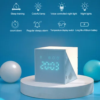 Portable Time-controlled Night Light For Kids Snooze Alarm Clock Hallway Touch Type Bedside Lamp Bedroom Led Gift Learning Mini
Portable Time-controlled Night Light For Kids Snooze Alarm Clock Hallway Touch Type Bedside Lamp Bedroom Led Gift Learning Mini