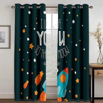 Curtain Rocket Printing Curtain Is Suitable for Living Room, Bedroom Curtain, Home Decoration Curtain, Children's Adult Curtain
Curtain Rocket Printing Curtain Is Suitable for Living Room, Bedroom Curtain, Home Decoration Curtain, Children's Adult Curtain