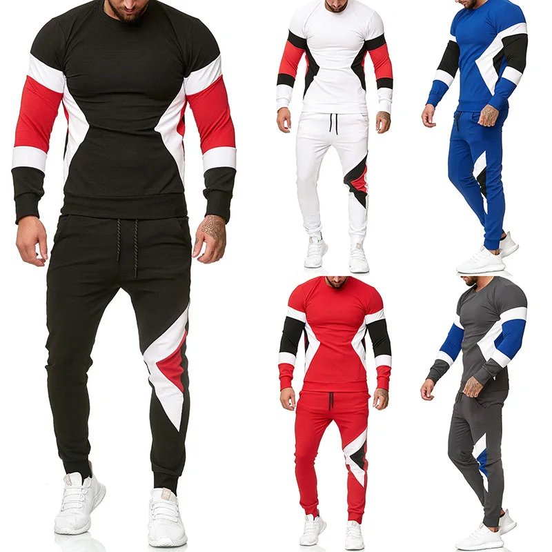 2019 Autumn New Style round Neck Sweater Mixed Colors Two-Piece Set Stereo Stairs Cloth Sports Leisure Suit Men's
2019 Autumn New Style round Neck Sweater Mixed Colors Two-Piece Set Stereo Stairs Cloth Sports Leisure Suit Men's