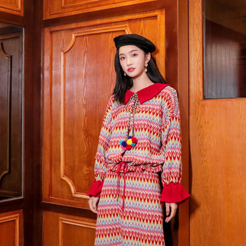 Retro loose bohemian national sweater Geometric pattern Loose elastic Colorful fashion knitting tops 2019 autumn winter
Retro loose bohemian national sweater Geometric pattern Loose elastic Colorful fashion knitting tops 2019 autumn winter
