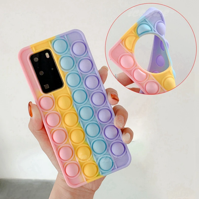 Силиконовый чехол Pop It Bubble для Huawei P30 Pro P40 Lite 5g P30pro P40lite P30lite Nova 7i 7 Se 8 4 телефона |